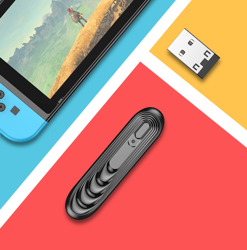 ROGTZ Thiết Bị Phát Tín Hiệu Bluetooth Không Dây Đầu Type-C USB Cho Nintendo Switch &amp; Lite, PS4, PC, Điện Thoại - Hàng Nhập Khẩu