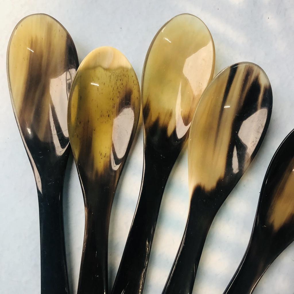 Thìa/Muỗng Sừng Vàng 12cm, Thìa Ăn Cơm, Chè, Phụ Kiện Nhà Bếp An Toàn Cho Sức Khỏe