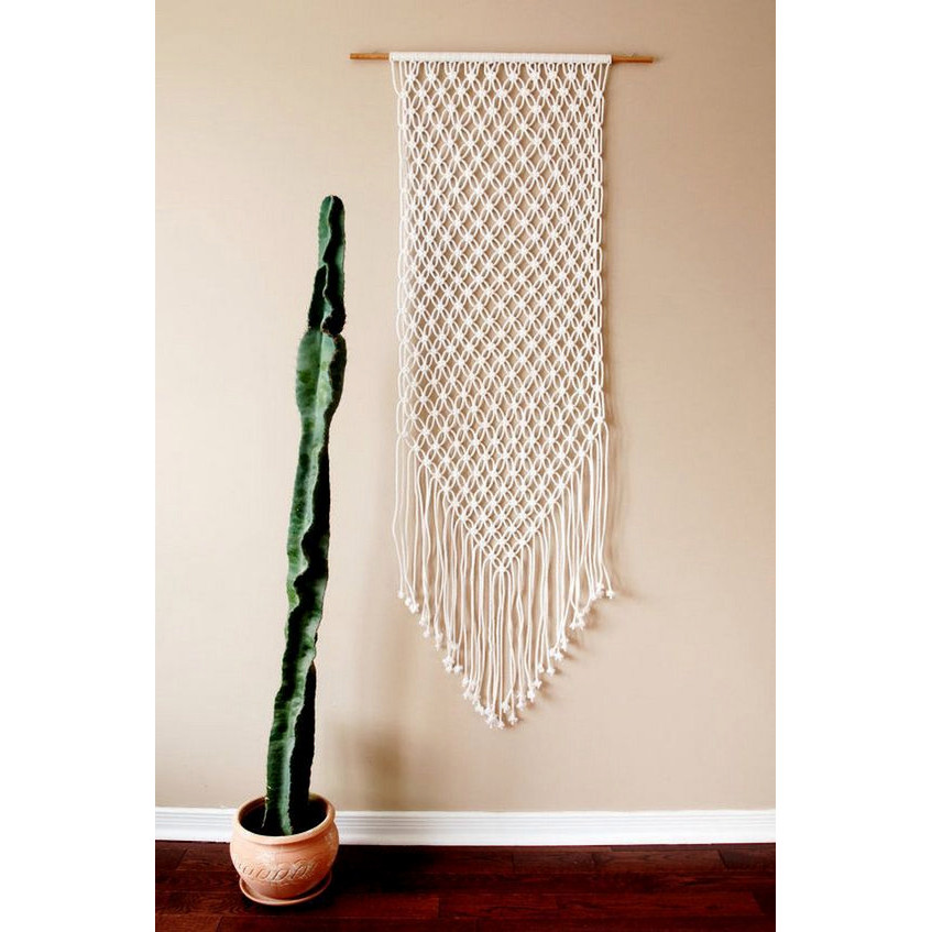 Mành trang trí Macrame Handmade . Mành ( Thảm) trang trí treo tường. MT290321