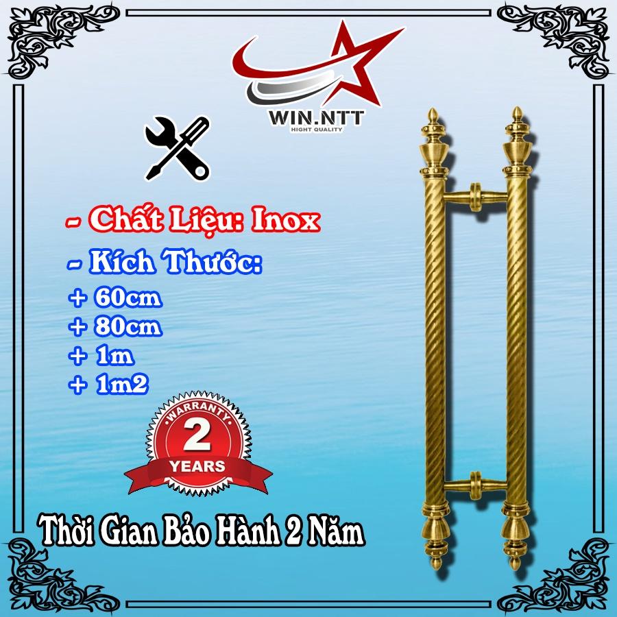 Tay Nắm Cửa Kính Cường Lực, Cửa Nhôm - Nắm Cửa Vàng Xoắn Đạn