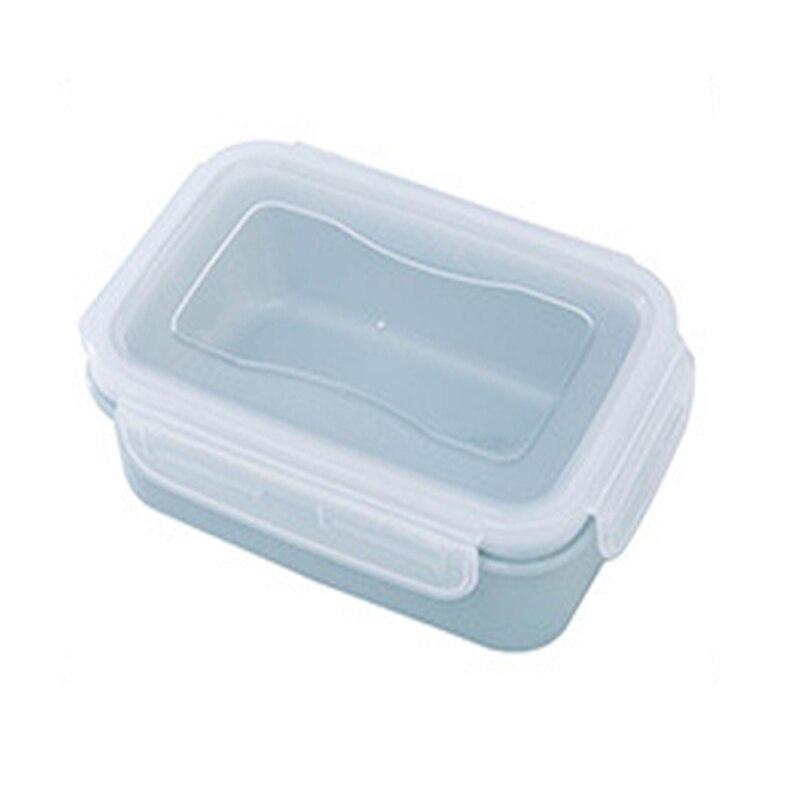 250/400/ml Plastic Bento Box Outdoor Picnic Snack Meal Storage Container Food Prep Lunch Box for Kids School Dinnerware Se