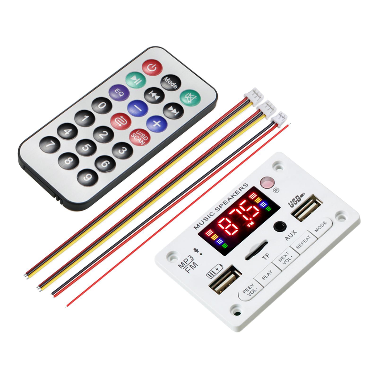 MP3 Player Decoding Board Module -Free MP3 Player Accessories Black