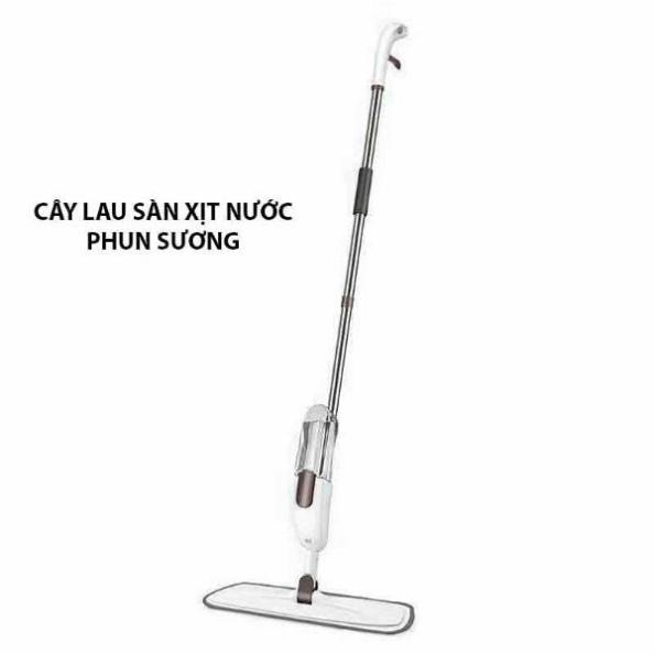Cây lau nhà thông minh - Chổi lau sàn nhà kèm bình xịt phun sương đầu xoay 360 độ lau dọn dễ dàng 2 trong 1