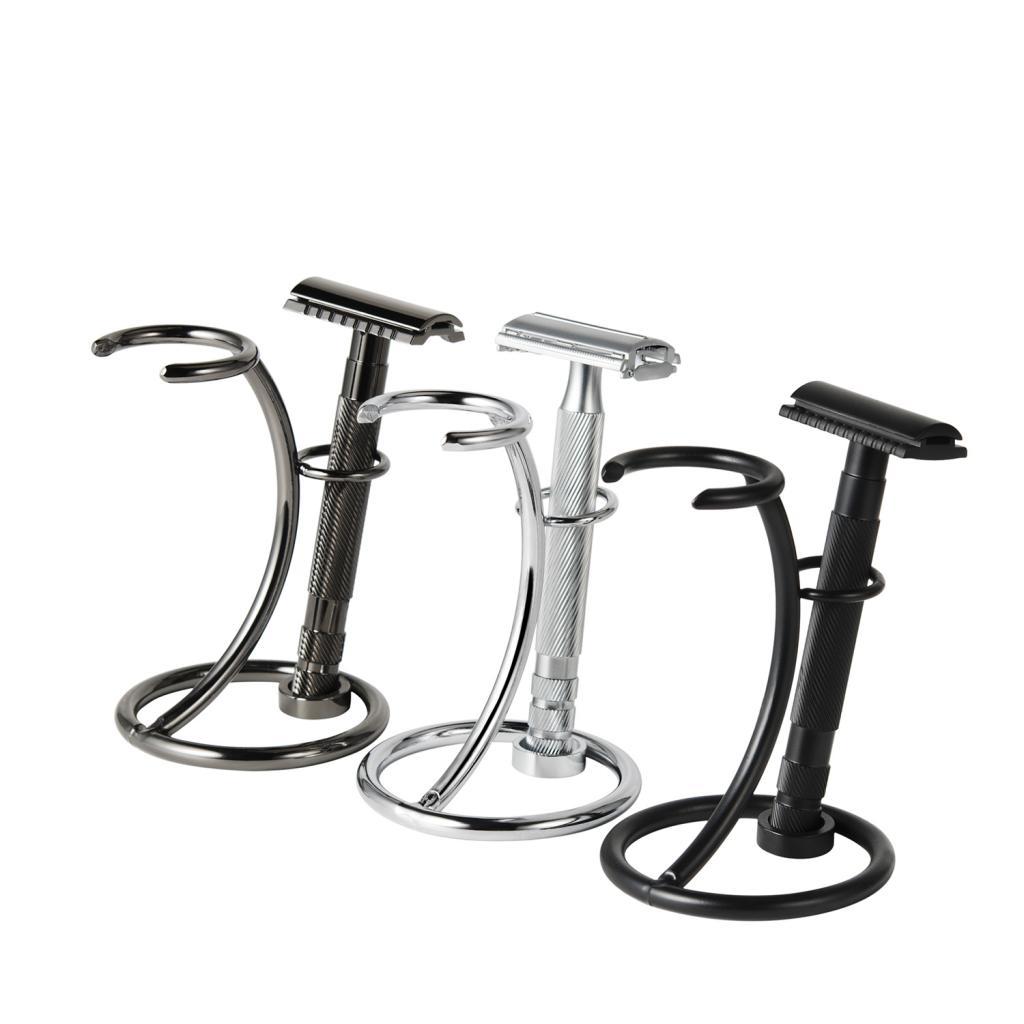 Metal Mens Shaving Brush &  Holder Shaving Set Kit Stand Holder
