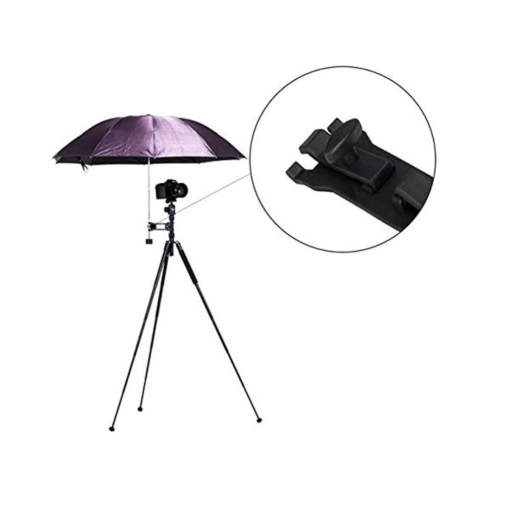 Photography Umbrella Holder Clip Clamp Bracket Support f/ Tripod Light Stand