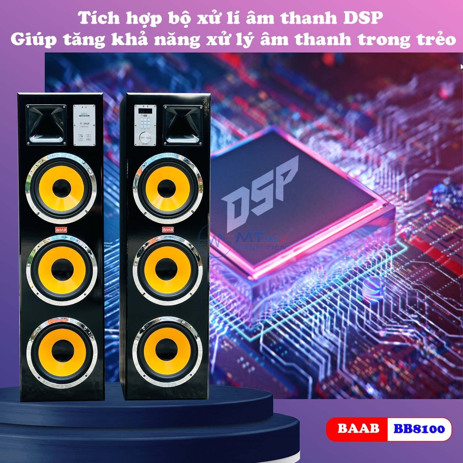 Loa Karaoke BB8100 - Dàn Loa Khủng Long Công Suất 300W, Âm Thanh Tuyệt Đỉnh, Công Nghệ Xử Lí Âm Thanh Trong Trẻo, Bảo Hành 12 Tháng, Tặng Kèm Micro Không Dây Cao Cấp. Hàng Chính Hãng