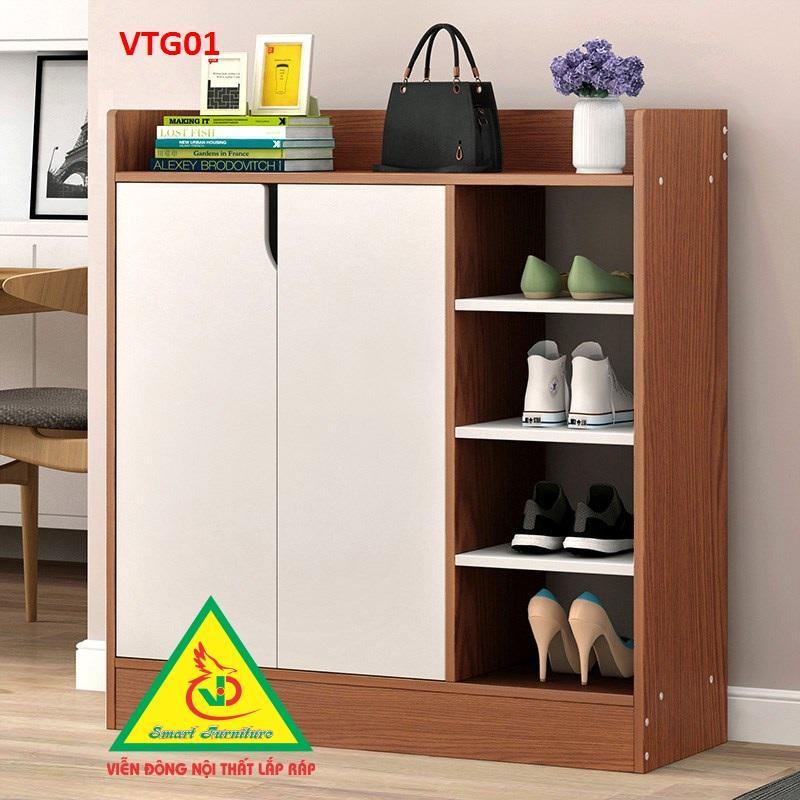 Tủ Giày Hiện Đại Nhiều Ngăn Để Giày, Tiết Kiệm Diện Tích VTG01- Nội thất lắp ráp Viendong Adv