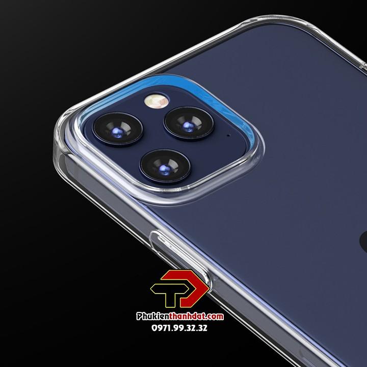 Ốp lưng trong suốt dành cho iPhone 12 Pro Max (phủ nano không ố màu) - Hàng chính hãng