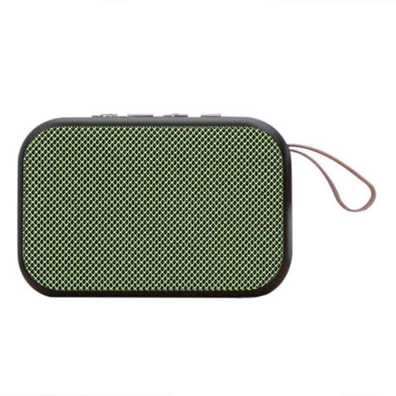 Fabric loa mini bluetooth kết nối không dây di động ngoài trời âm thanh âm thanh âm thanh TF có thể tìm kiếm các đài phát thanh màu sắc: màu xanh lá cây