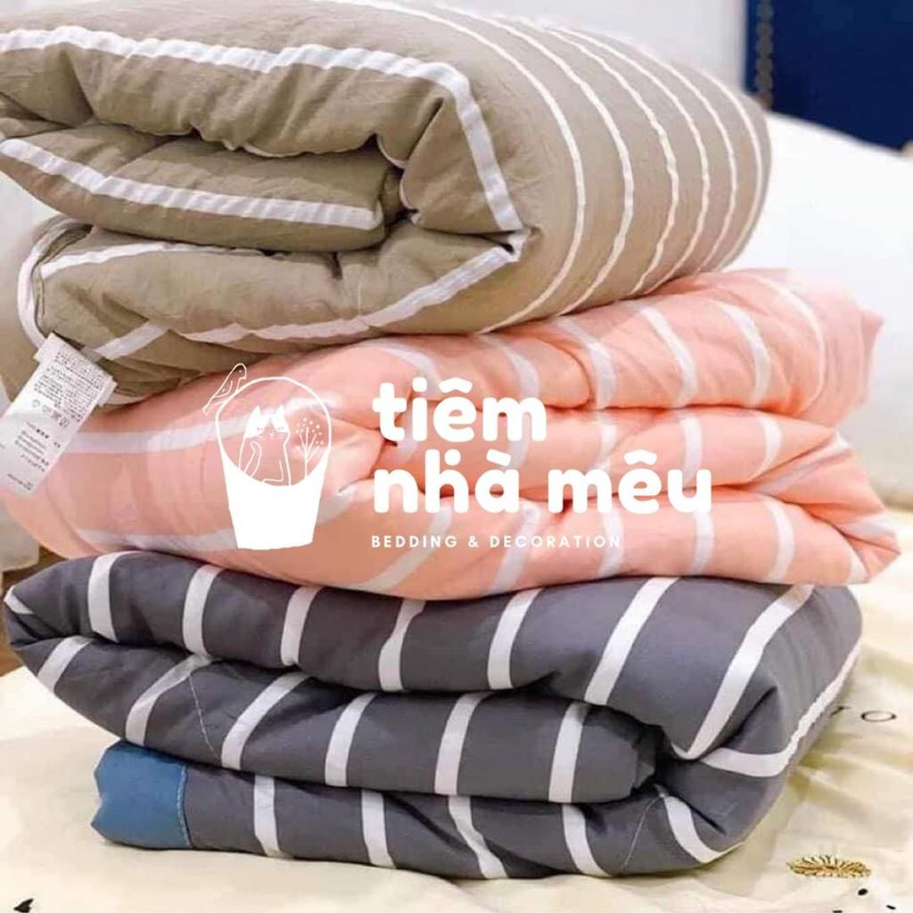 Chăn hè Full Màu kẻ sọc cotton xuất Nhật