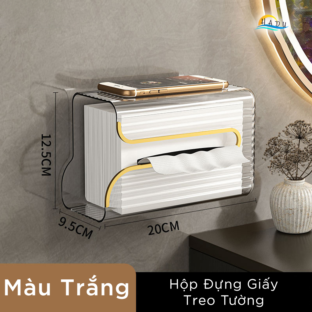 Hộp Đựng Khăn Giấy Ăn Nhà Tắm Để Bàn Sang Trọng Treo Dán Tường Decor Cute Cao Cấp Đạt Chất Lượng Đức CCKO