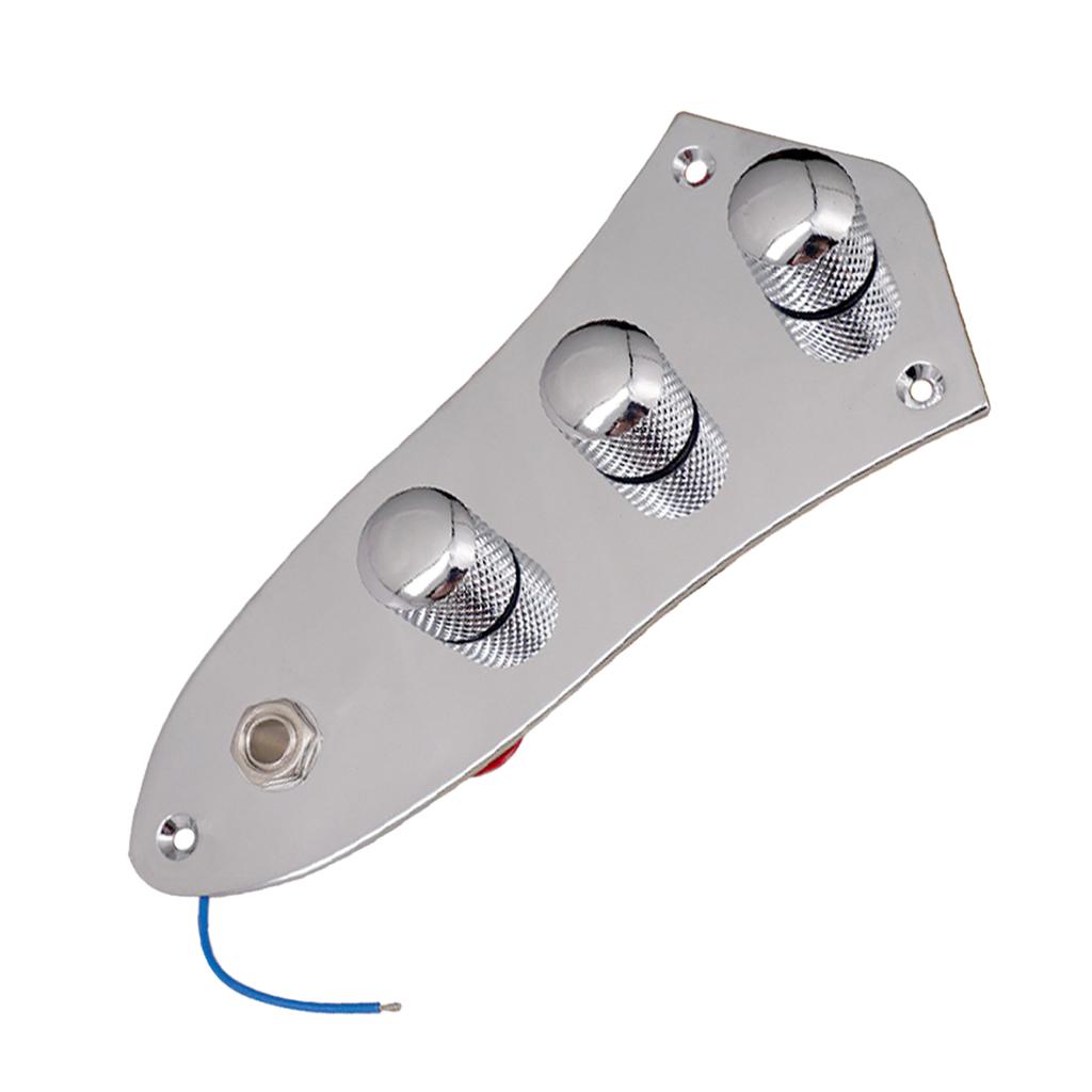 Bass Metal Wired 3 Band Control Circuit Board Plate for JB Jazz Bass Parts