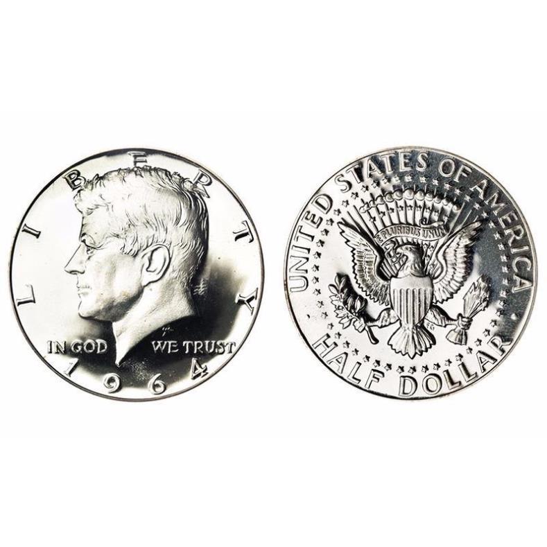 Đồng Xu Half Dollar Coin Bạc - Đồng Xu Ảo Thuật