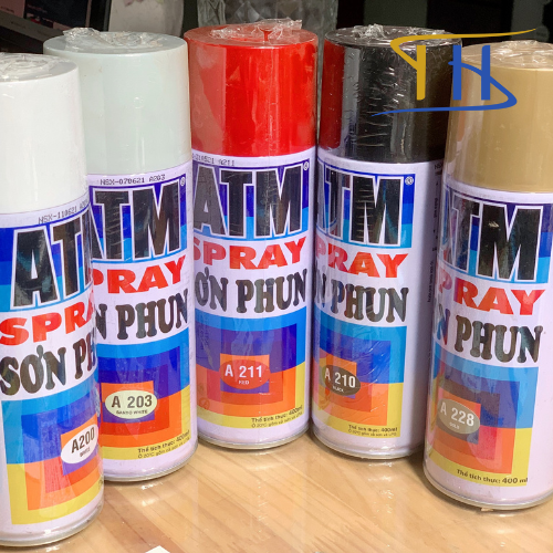 Sơn Xịt (Sơn Phun) ATM Spray  400ml đủ màu