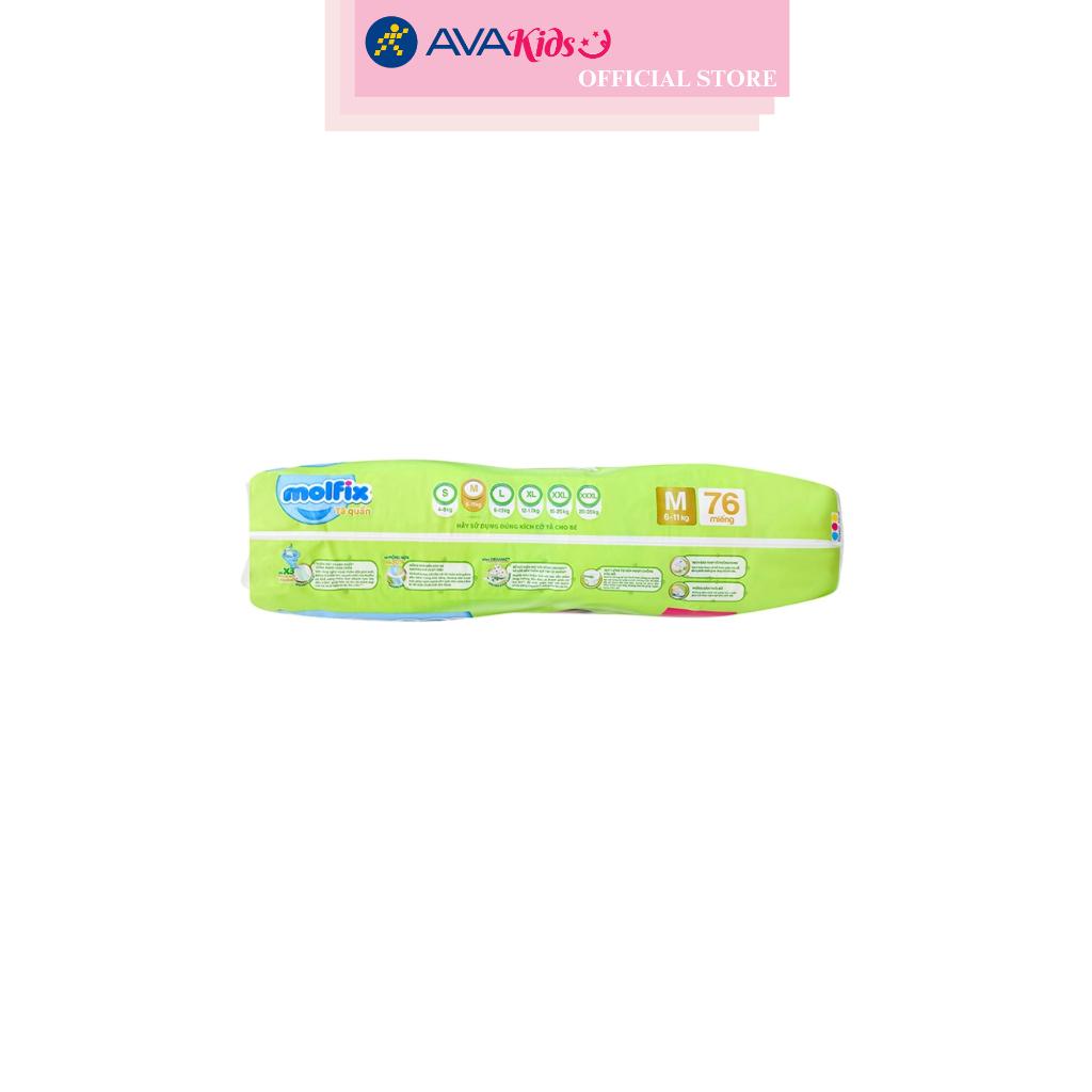 Tã quần Molfix thiên nhiên size M 76 miếng (6 - 11 kg)