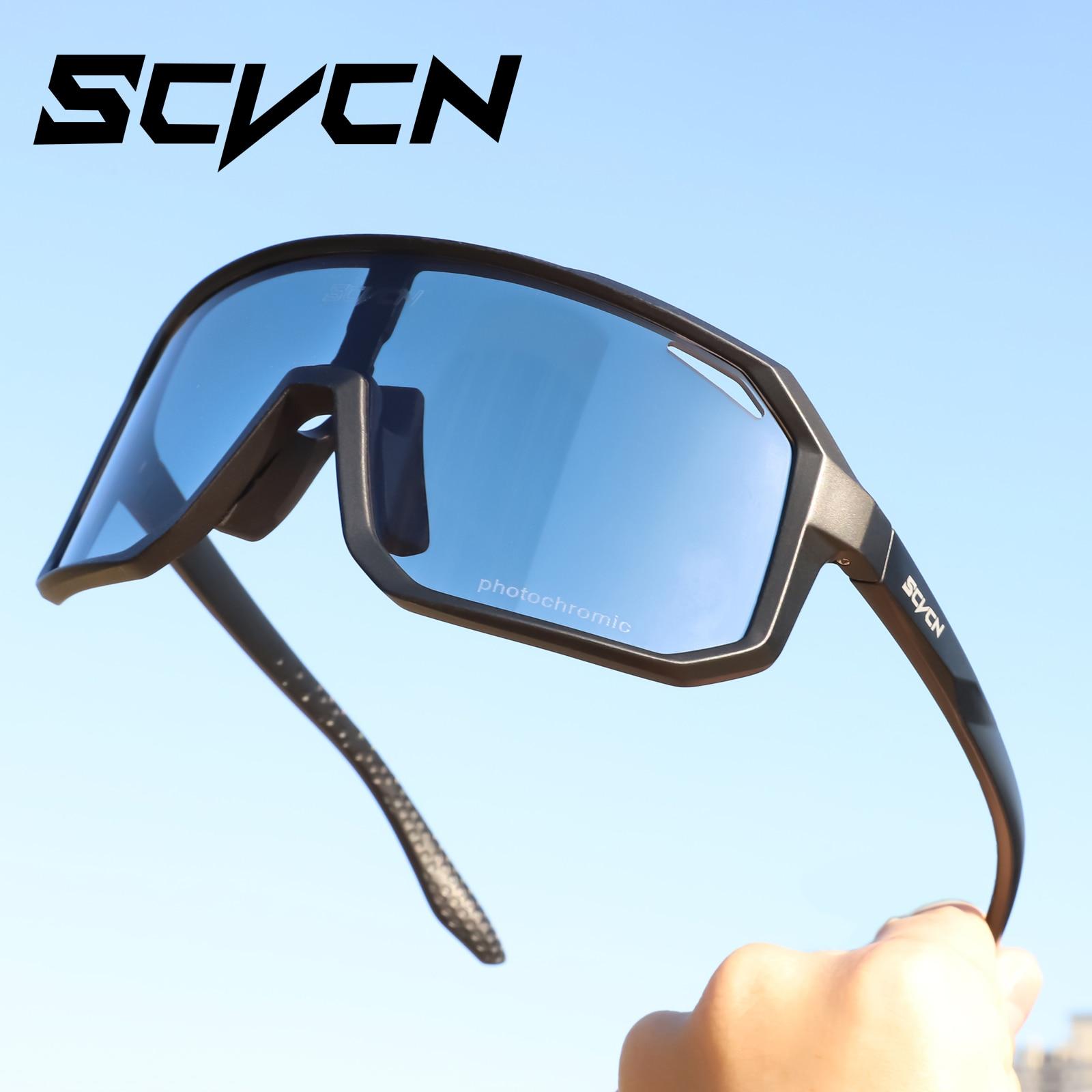 Kính Đi Xe Đạp Photochromic Kính Mát Nam Nữ Xe Đạp Đường Kính Mắt Mới Đi Xe Đạp Thể Thao Ngoài Trời Đi Bộ Đường Dài Kính Color: Photochromic-08