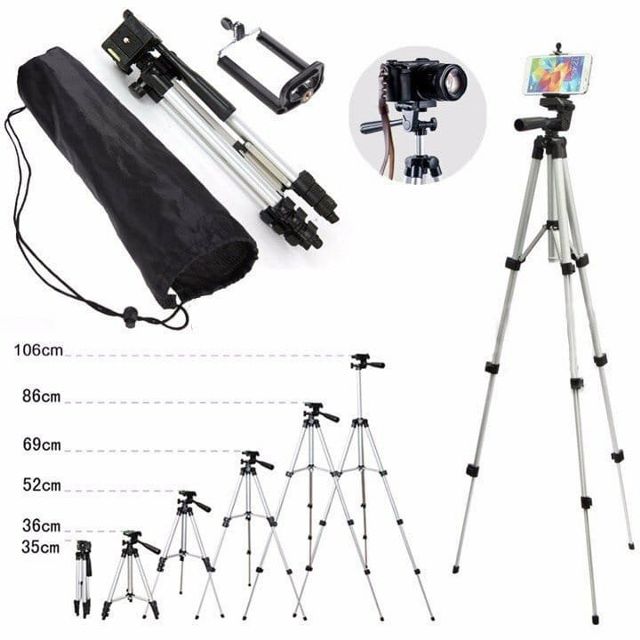 Chân máy ảnh/ Gậy chụp hình 3 chân dùng livestream - Tripod TF3110