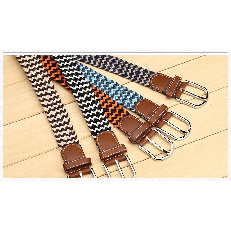 Thắt lưng vải co giãn bản 3,5cm Casual belt 39 lựa chọn màu sắc