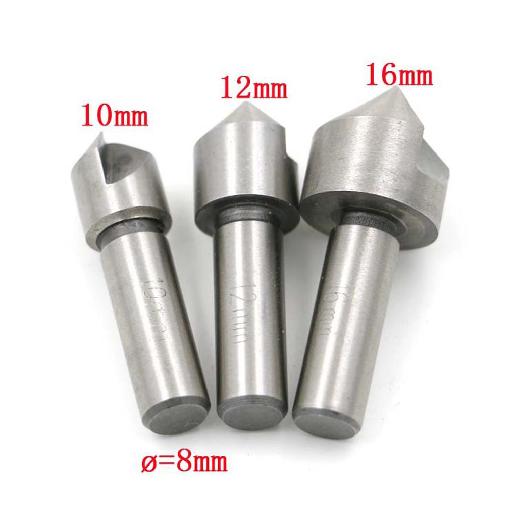 3 Mũi Khoan HSS 10 Mm 12 Mm 16 M Cho Gỗ Chế Biến Kim Loại