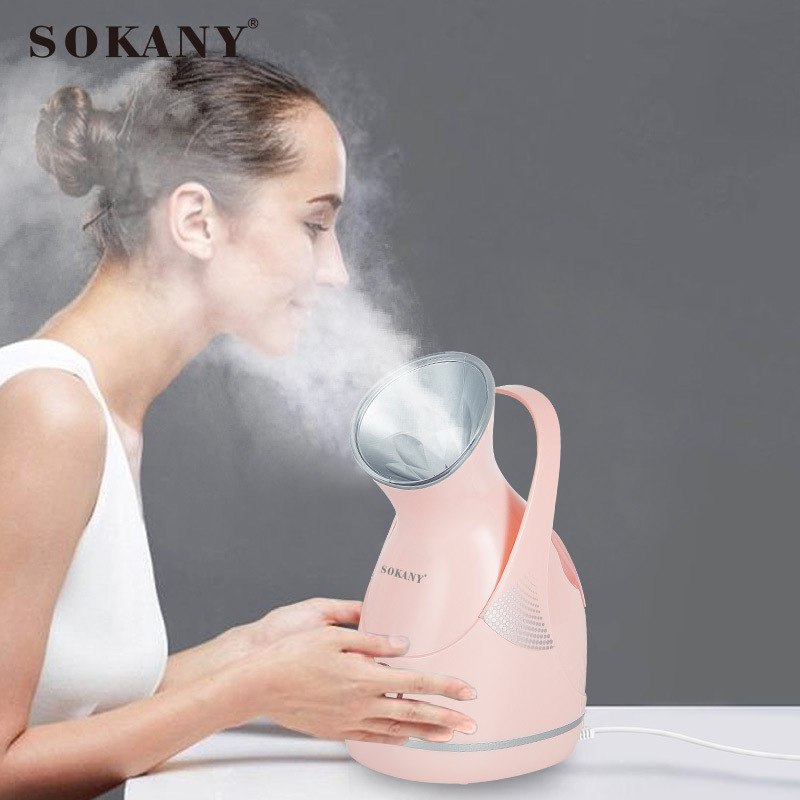Máy xông mặt SOKANY phun hơi nước mạnh ra đều, cấp ẩm và làm mịn mọi loại da - HÀNG CHÍNH HÃNG - DELIYA