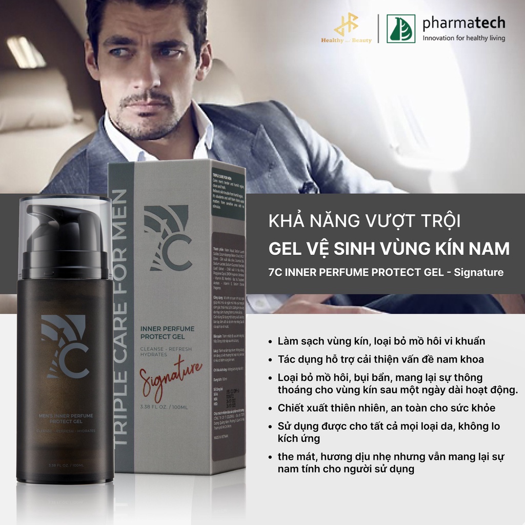 Gel vệ sinh nam giới hương nước hoa 7C Signnature