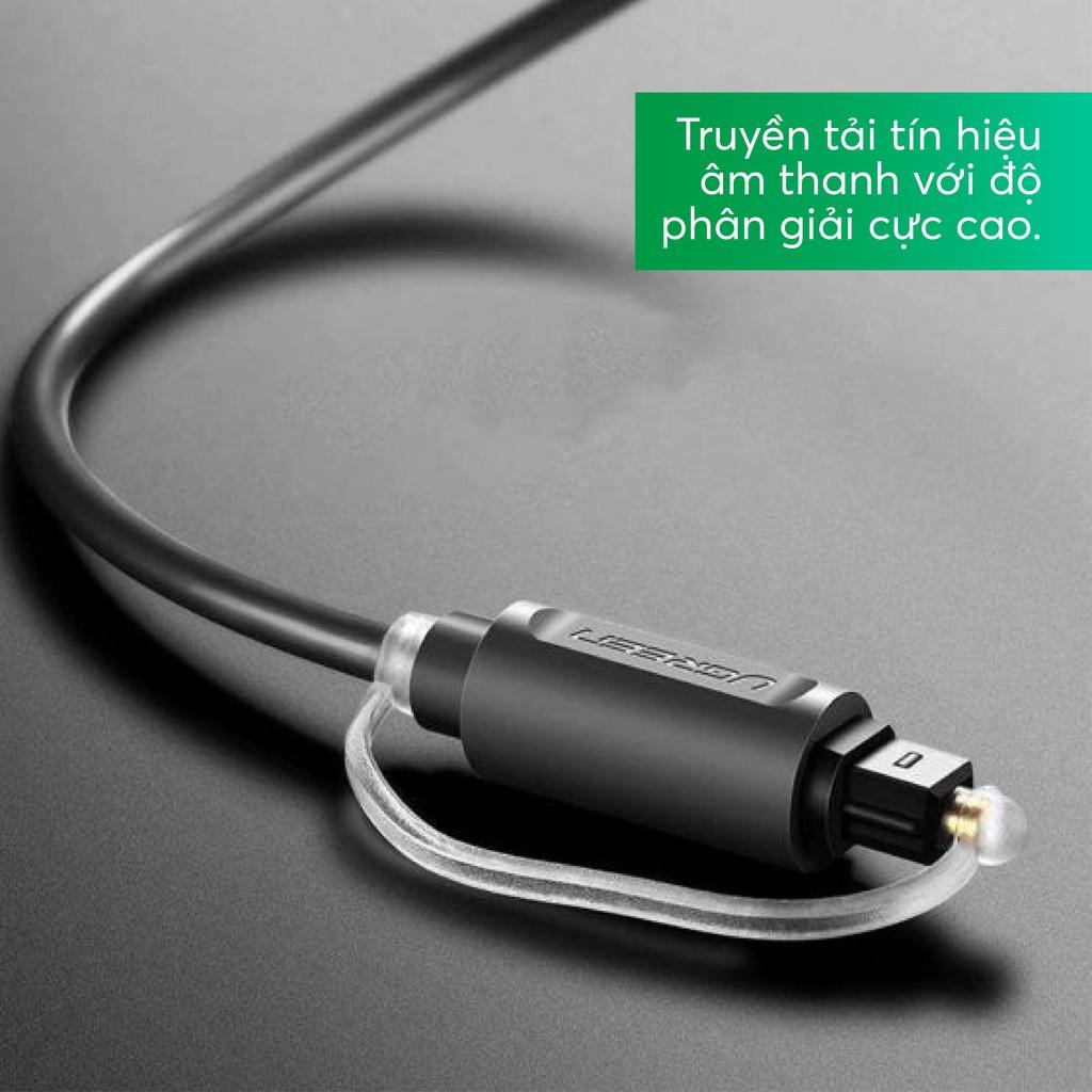 Dây audio quang (Toslink, Optical) UGREEN (đen) hàng chính hãng