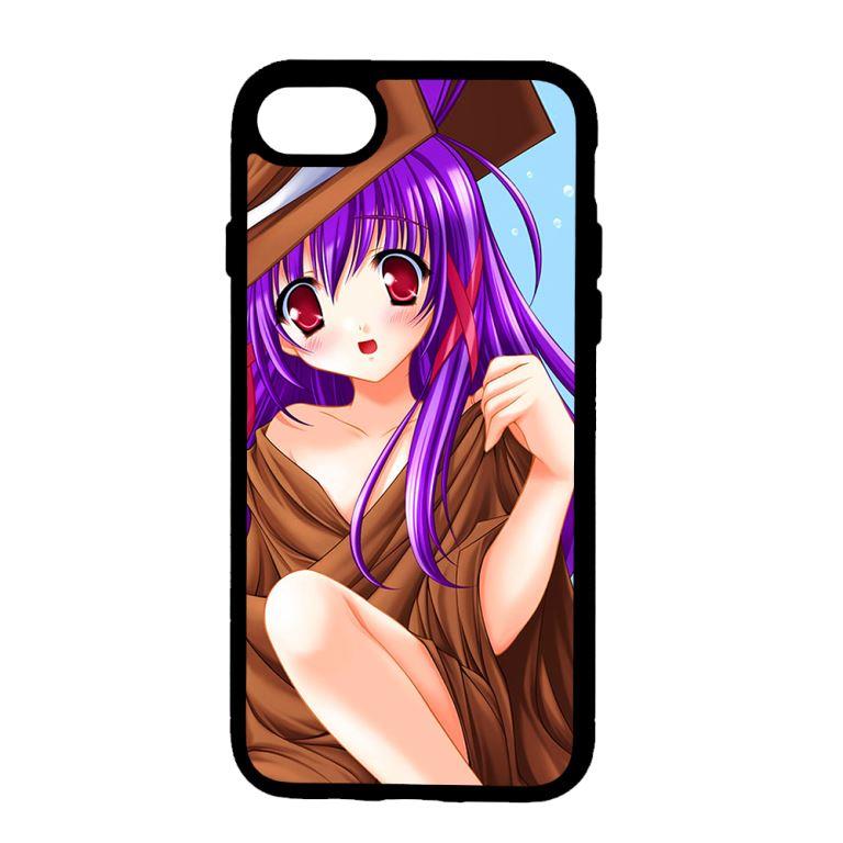 Ốp lưng dành cho điện thoại Iphone 7 Anime Cô Gái Tóc Tím