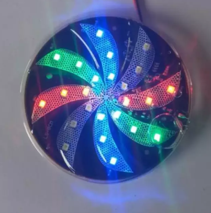 Đèn trang trí xoay chong chóng DC12V gắn xe máy và ô tô siêu đẹp siêu chất