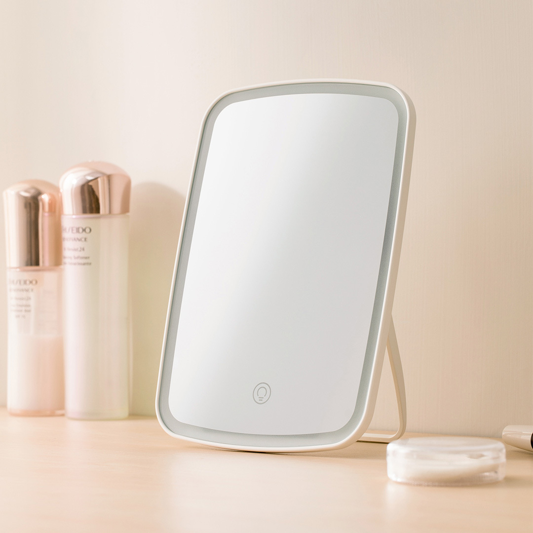 Gương trang điểm di động có đèn Led cao cấp phong cách Hàn Quốc