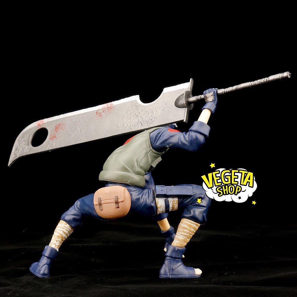 Mô hình Kakashi chiến đấu cầm kiếm thủ thế cực ngầu - Mô hình Naruto - Hatake Kakashi - Kích thước 26.5 x 9 x 15.5cm