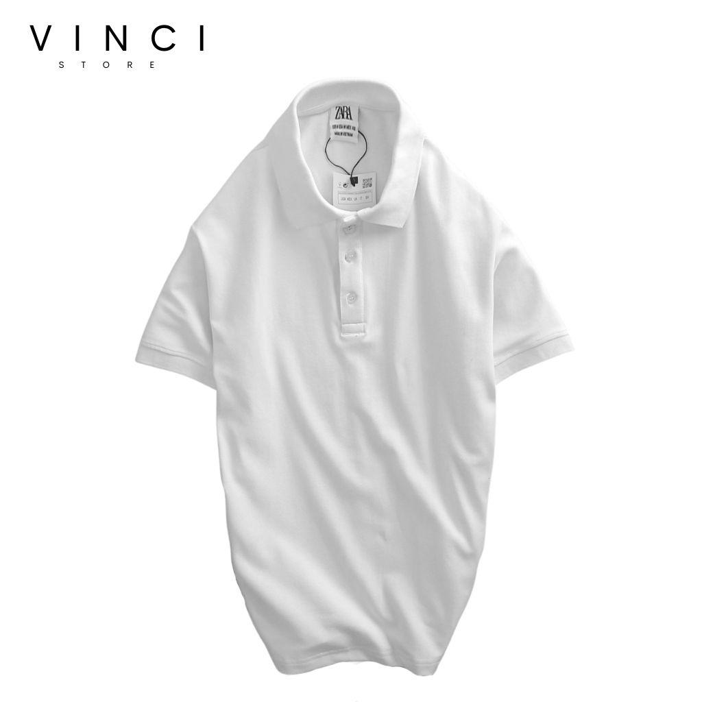Áo Polo Nam Trơn Có Cổ Cotton Cao Cấp dày dặn co dãn