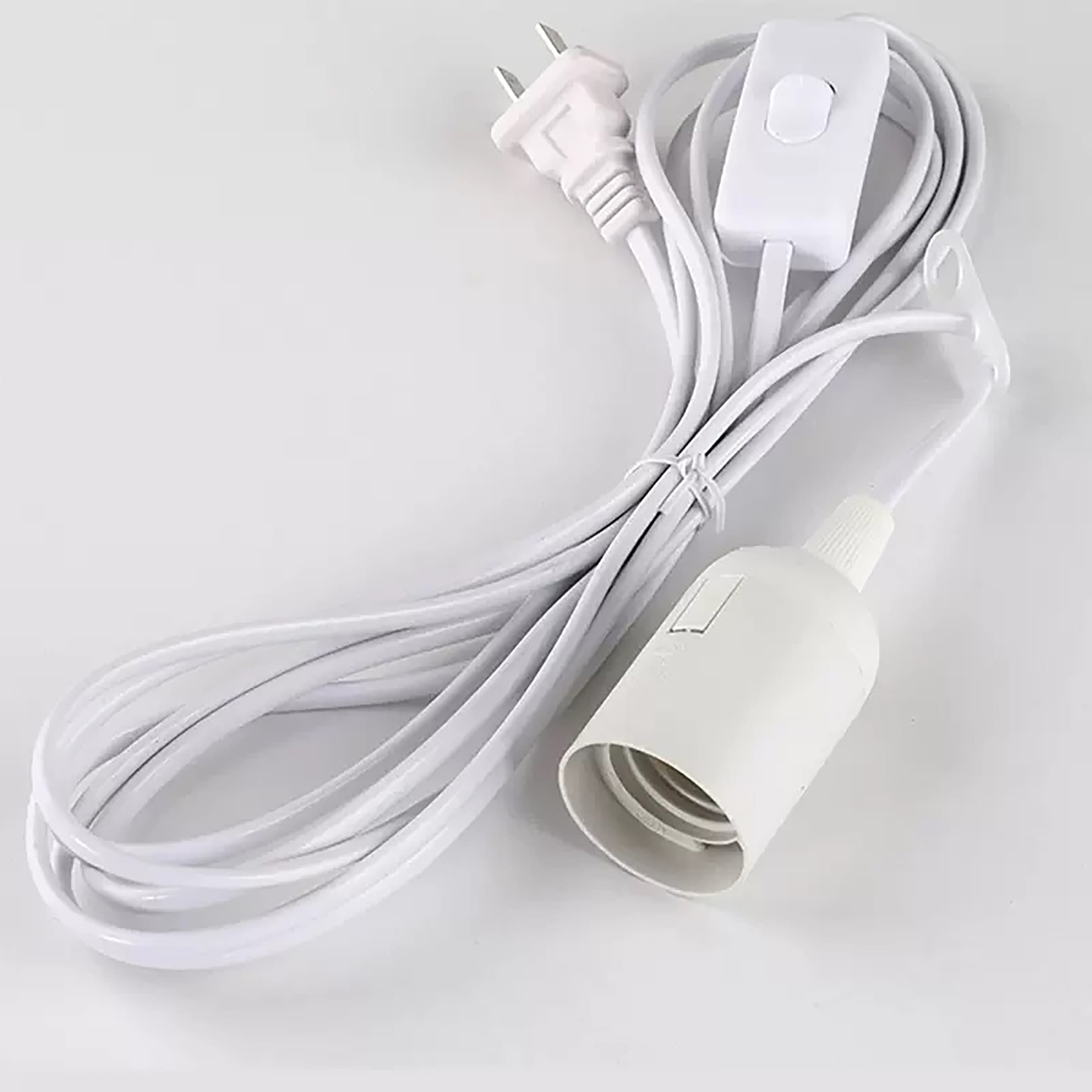 Đui đèn đui xoáy E27 liền dây điện có công tắc và phích cắm