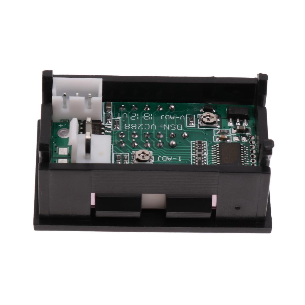 Dual LED Digital Voltmeter Ammeter Current Volt Meter Gauge Tester 0-50A