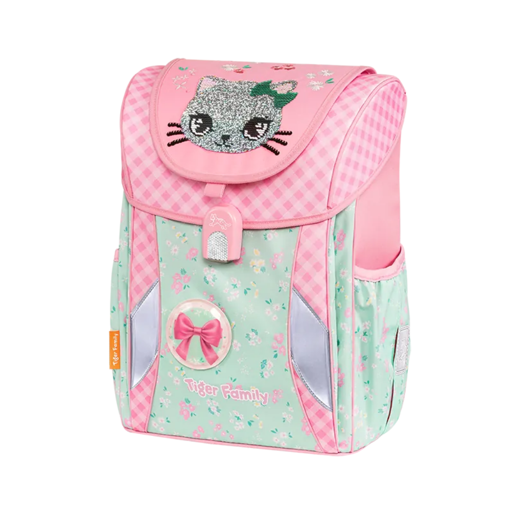 Ba Lô Chống Gù Joy Schoolbag Pro 2 - Lovely Kitty Cat - Sequins - Tiger Family TGJY-051A