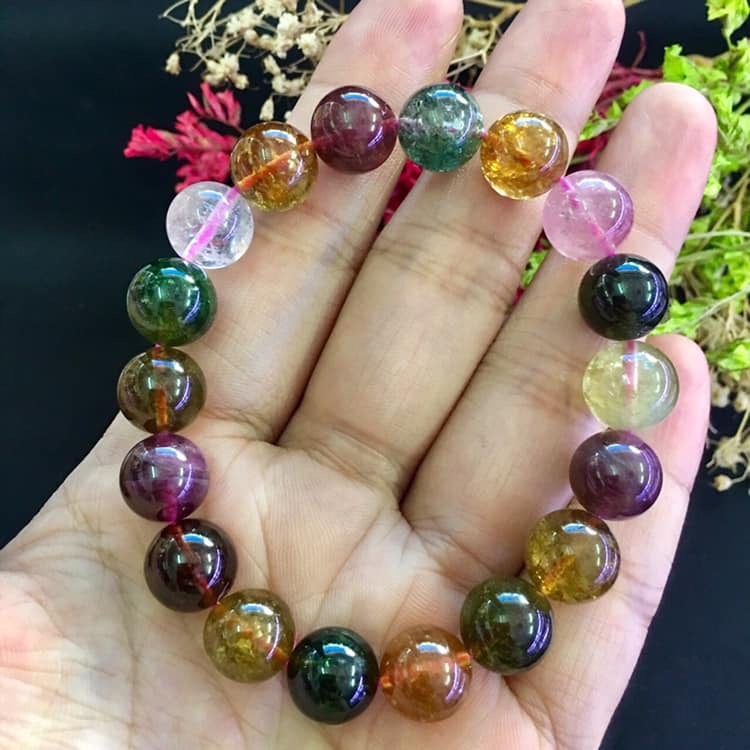 Vòng tay đá Tourmaline thiên nhiên