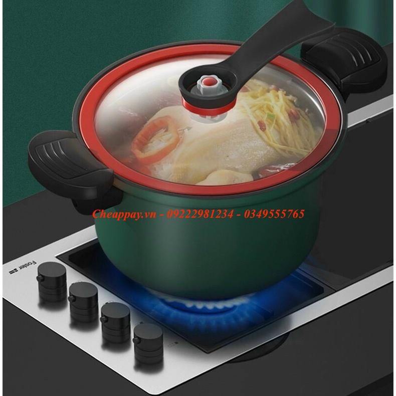 Nồi hầm công nghệ áp suất dung tích 3,5lit đường kính nồi 22cm