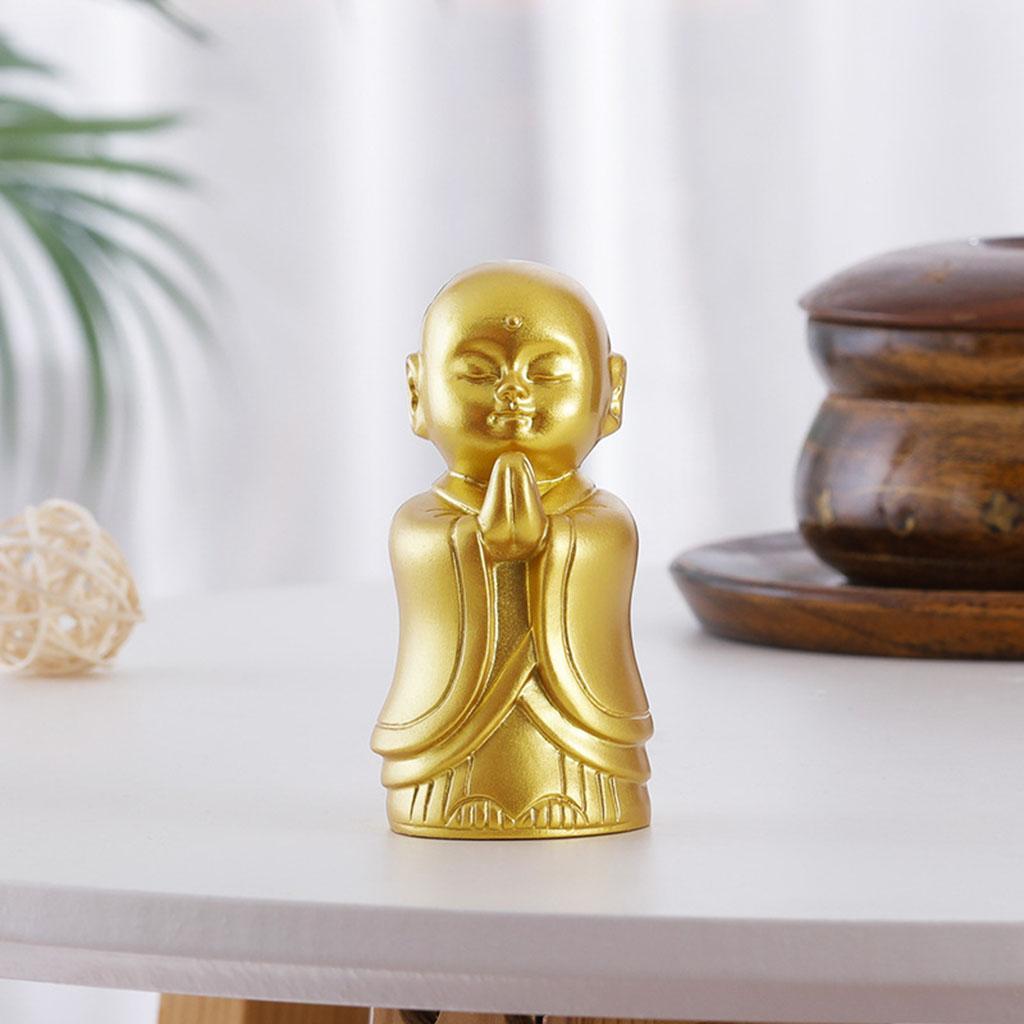 Resin Buddha Statue Ornament Meditation for Office Decor