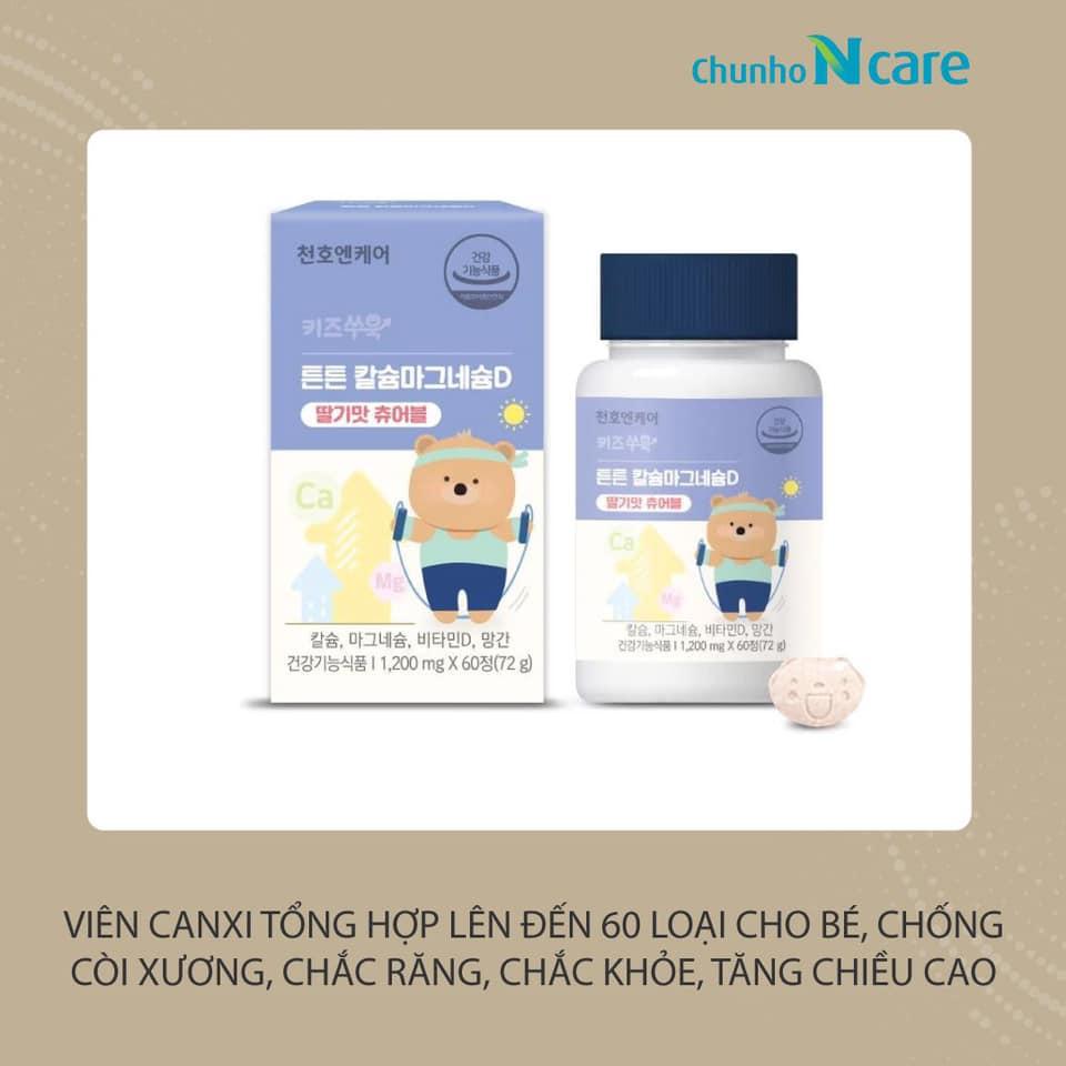 Viên Canxi tổng hợp Chunho Ncare – Chống Còi Xương, Tăng Chiều Cao | CHUNHO QUẬN 2