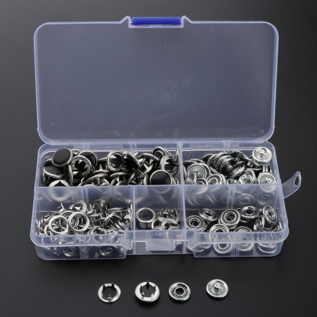 50 Bộ Rỗng Năm Móng Vuốt Nút Prong Snap Nút Khóa Cho Quần Áo