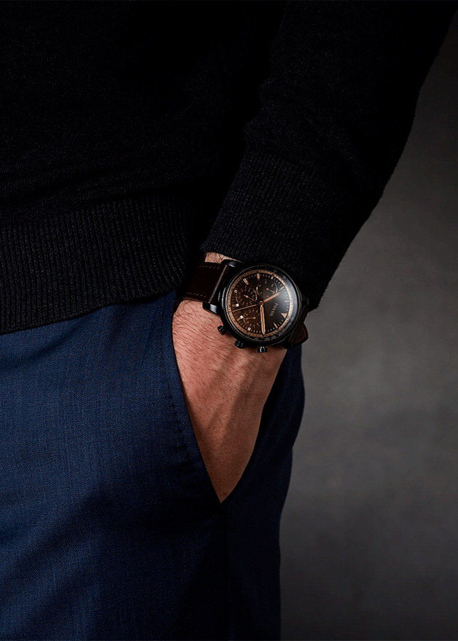 Đồng hồ Nam Fossil dây da 44mm - FS5529