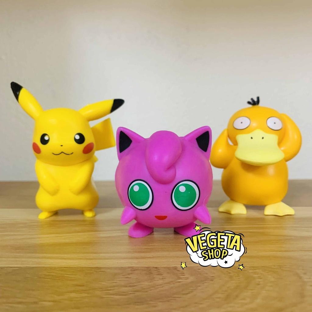 Mô hình Charmander Pikachu Bubasaur Squirtle Psyduck Jigglypuff nguyên bản - Cao 5~8cm