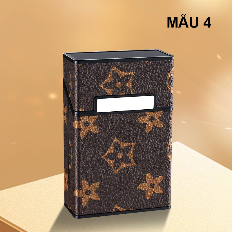 Hộp Đựng Thuốc 20 Điếu Lớn Ngắn Bọc Da