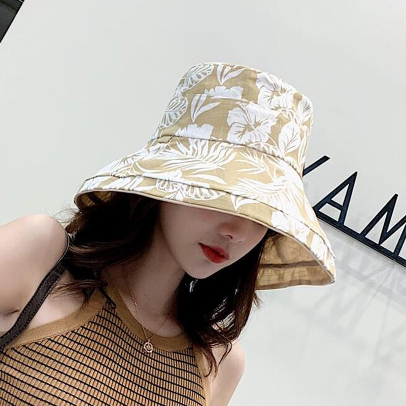 Mũ rộng vành 2 mặt chống nắng dễ dàng gấp mở cho phái nữ