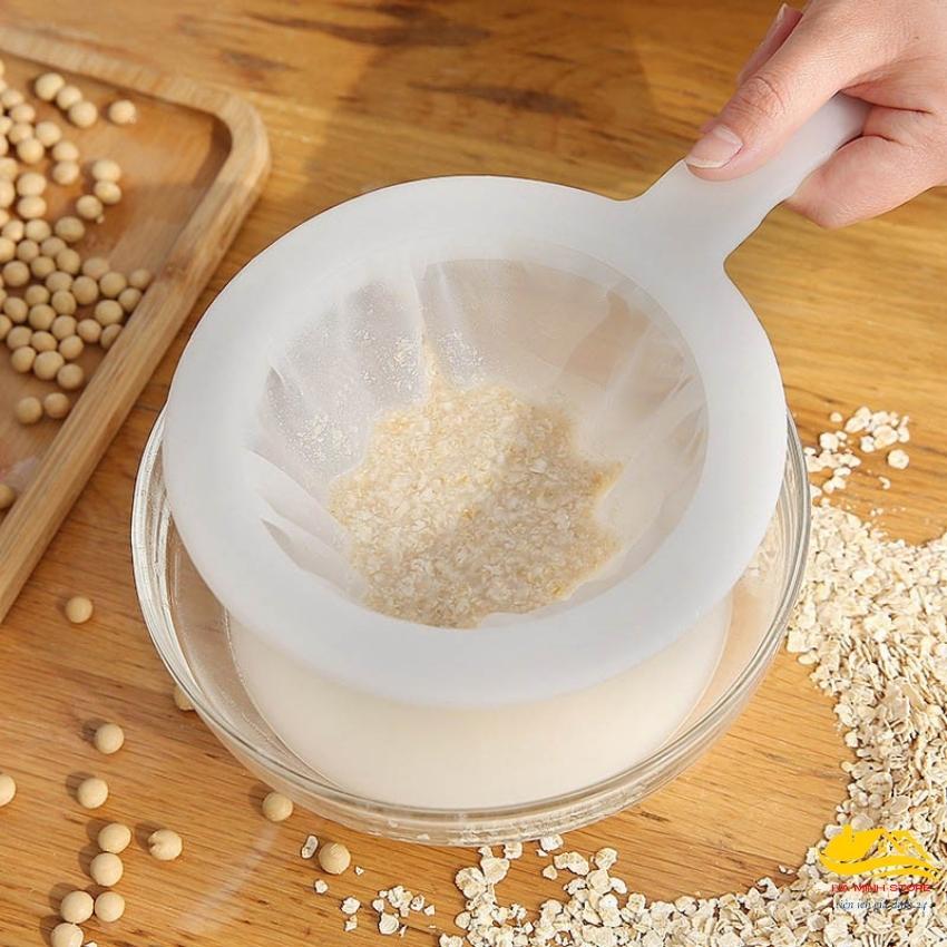 Rây lọc thực phẩm siêu mịn lọc sữa đậu nành lọc nước ép - Rây lọc cặn thức ăn đa năng có tay cầm hà minh store