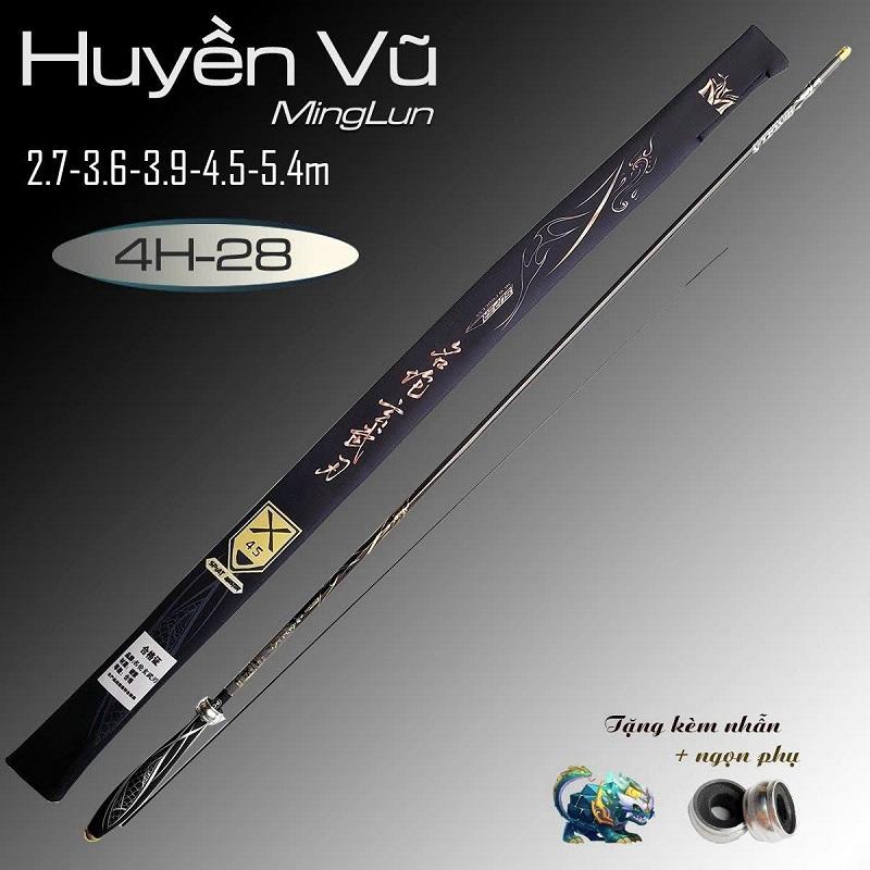 Cần câu đơn,Săn hàng Huyền Vũ 4H chất liệu cacbon xoắn X công nghệ XSPIRAL CT54 - Sanami Fishing