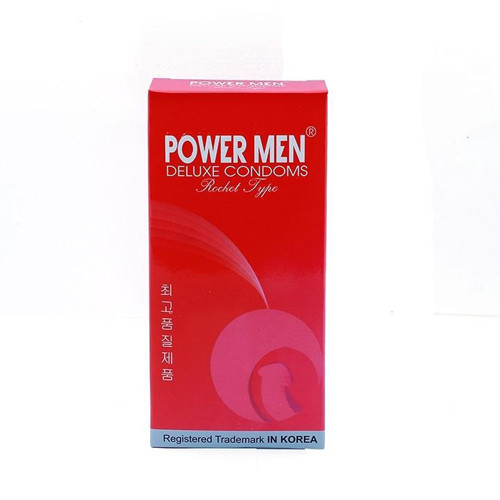 Bao cao su Powermen Rocket hạt nổi hộp 12 cái