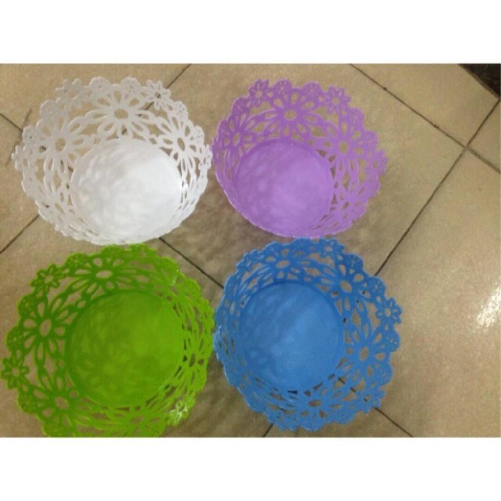 Rổ Hoa Văn Đẹp Nhiều Màu Đựng Đồ Đa Năng Tiện Dụng