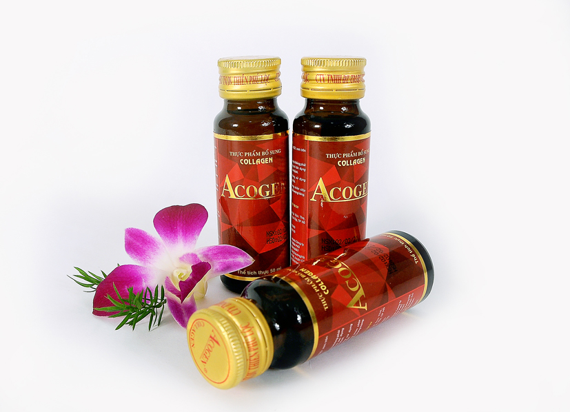 Nước Collagen Yến Sào Acogen Yến Sào Cung Đình (15 Chai x 55ml / Hộp)