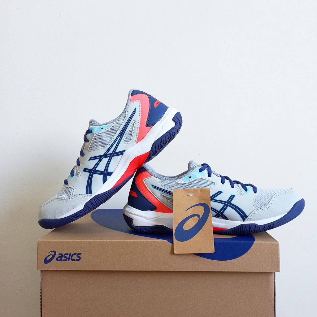 Giày Asics GeL Rocket 10 - Trắng Hồng Xanh