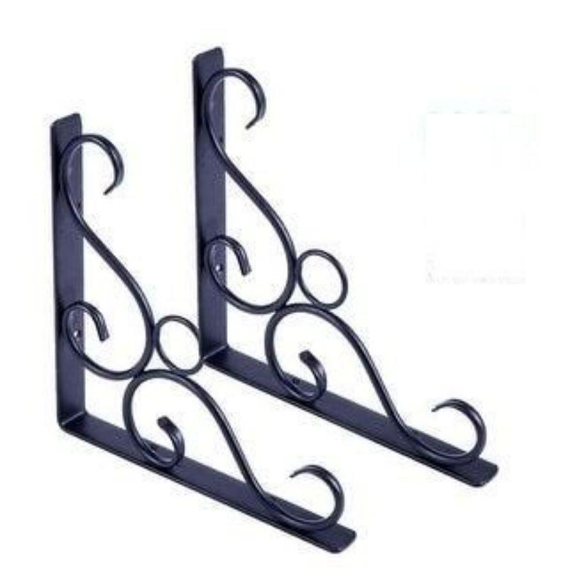 Pát đỡ kệ gỗ có khoen gác sào treo MS10